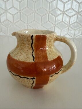 VINTAGE Hycroft Canada Speckled Denim Pattern 1200 Creamer Jug Mid-Century 60's